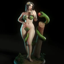 3D Print resin model kit 1:24 beautiful woman Fantasy Miniature action unpainted