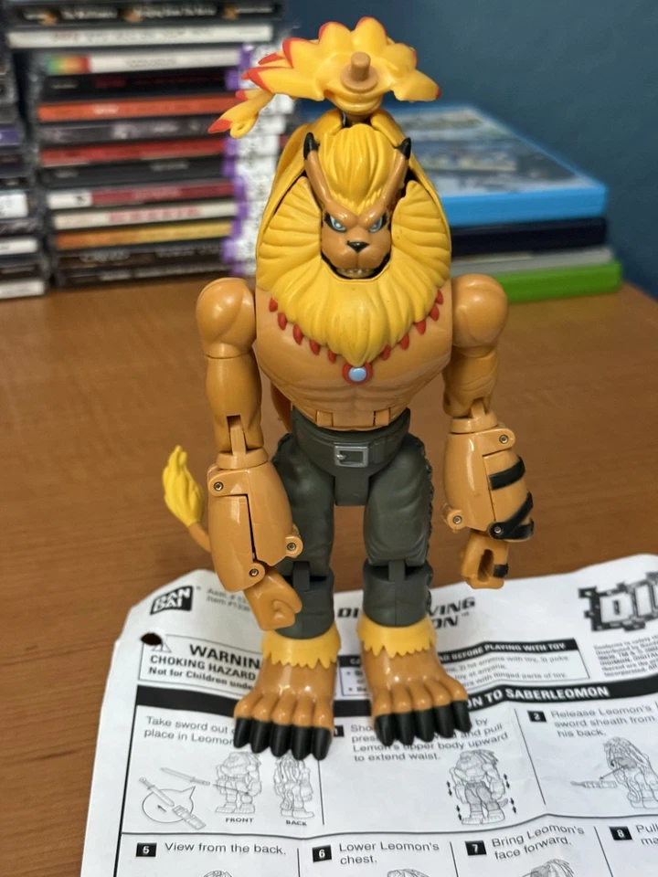 Bandai Digimon Leomon Digivolving King of Beasts 2001 con instrucciones Foto 2 de 4