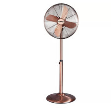 Tower T637000C Portable 16” Pedestal Fan 3 Speed Copper Settings C
