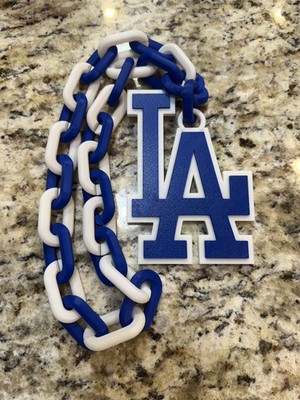 LOS ANGELES DODGERS Hype Chain. 3d Printed. MLB. Pla Plastic.