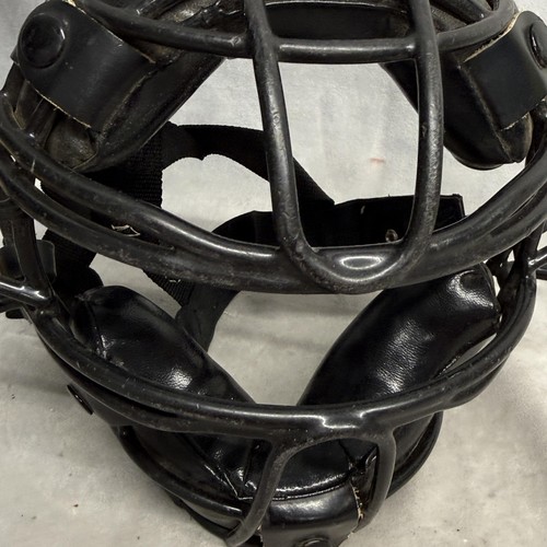 Fahrrad Schiedsrichter Gesichtsmaske Herren Einheitsgröße schwarz gepolstert Stahl Baseball Fänger Ausrüstung - Bild 7 von 14