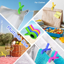 Extra Large Towel Clips for Beach Chairs,8 Pcs Heavy Duty Beach Towel Clips,S...