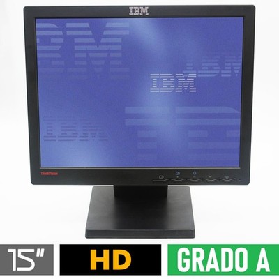 IBM 9205-AB2 15'' LCD TFT Monitor 4:3 Square Flat Screen 1024x768 VGA VESA