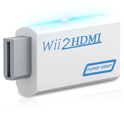 Herfair Wii to HDMI Adapter, 1080P Wii2HDMI 1 PC, White