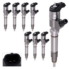 8x Fuel Injectors For Gmc Chevy Sierra 2500 Hd 6.6l Duramax 2007-10 0986435520