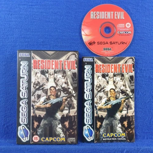 Saturn RESIDENT EVIL Boxed & Complete Sega PAL UK Version