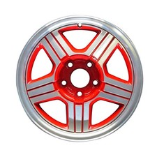 05014 Reconditioned Factory Oem Rear Wheel 16 X 8 Bright Red Wmachined 05014 Reconditioned Factory Oem Rear Wheel 16 X 8 Bright Red Wmachined