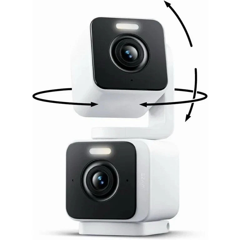 Wyze Duo Cam Pan 2K IP65 Indoor Outdoor Pan Tilt Camera Alexa Brand New Sealed