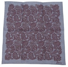 Brioni Men's Handkerchief Scarf 100 Cotton Hand Rolled 33x33