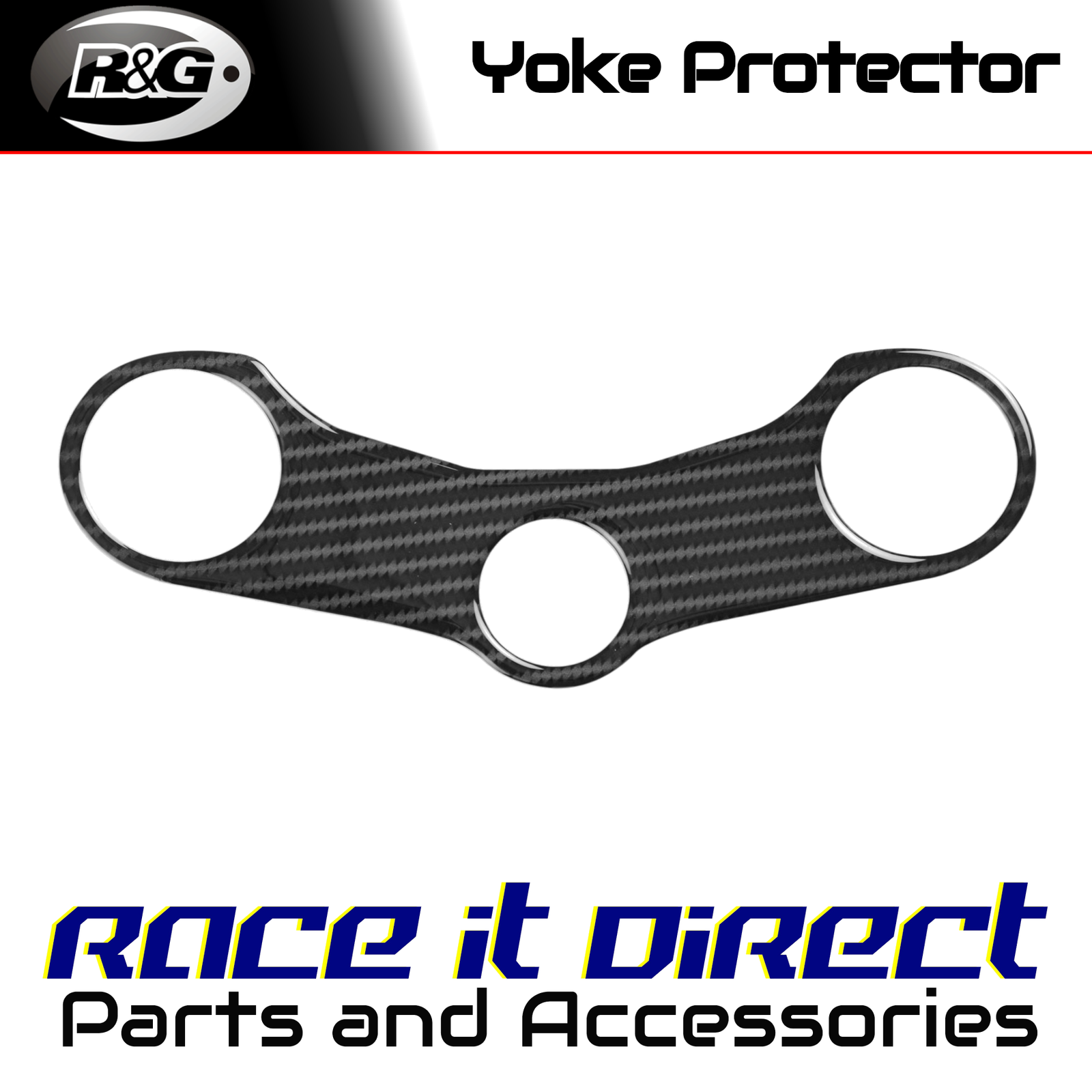 Carbon Fibre Yoke Pad for Ducati 748 1996-2003 Red Dynamic
