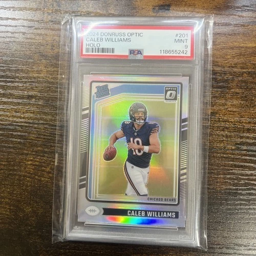 2024 Panini Donruss Optic - Rated Rookie Caleb Williams #201 Holo Prizm PSA 9