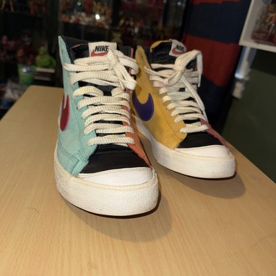 Nike Men's Blazer Mid '77 EMB Washed Teal/Gym Red-White Size 7.5 NBA DN1718 300