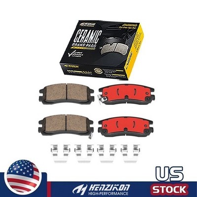 All Hardware Included - Rear Ceramic Brake Pads for Multiple GM Models 1991-2010