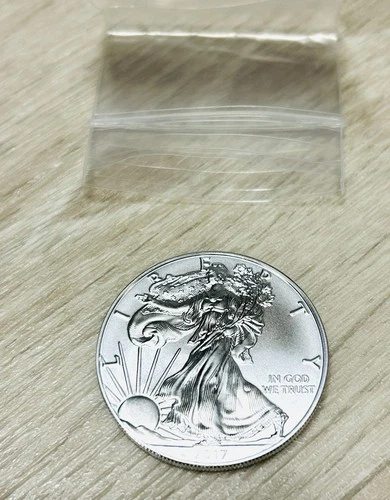 2017 Walking Liberty US Eagle Silver Dollar Coin 1 oz .999 Fine- Good Condition