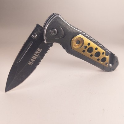 MARINE Assisted Opening Knives Glass Breaker Fire Starter Bottle Opener