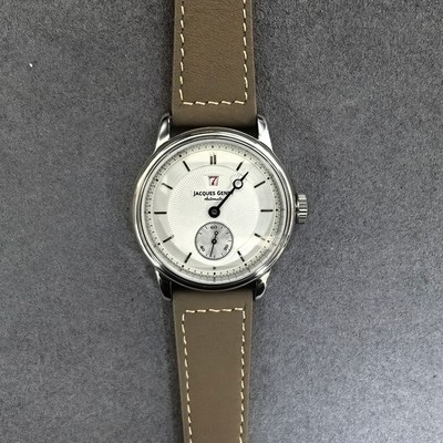 Jacques Genry Men Automatic Watch 38mm Jump Hour Mechanical