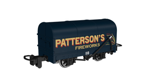 990208 Rapido Trains OO9 Schmalspur-Schießpulverwagen - Patterson's Fireworks | Condition: New