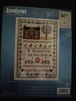Janlynn'' Joy in the Journey '' Counted Cross Stitch Kit. 11.25 X 7.75