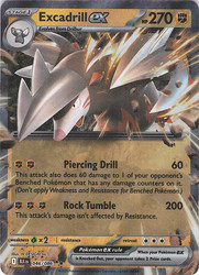 Excadrill ex 046/086 Black Bolt Double Rare Holo