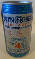 12 oz. RC COLA CAN ( MTN HIGH SKI AREA ) EMPTY BOTTOM OPENED