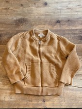 Cat & Jack Boys 3T Tan Zip-Up Knit Cardigan |...