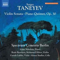 Audio Cd - Taneyev / Spectrum Concerts Berlin - Violin Sonata Piano Quintet, Op.