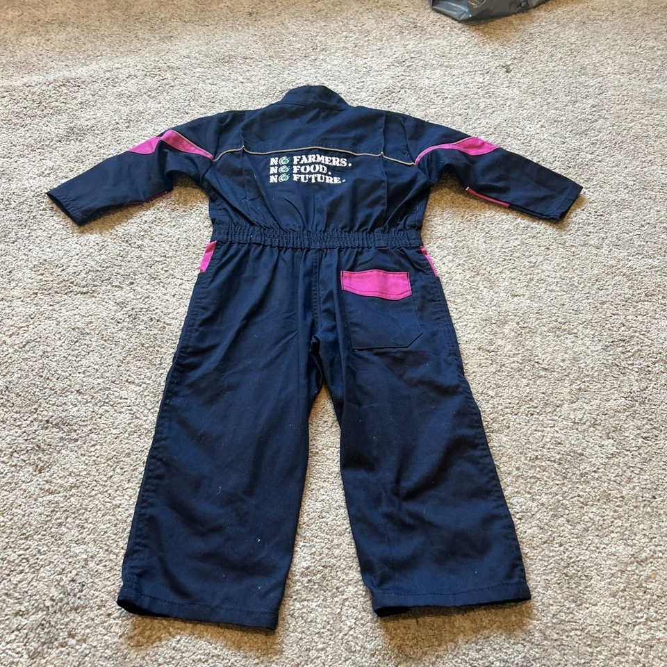 Salopette tuta caldaia Grassmen età 4 bambini ragazzi ragazze contadino - Immagine 4 di 4