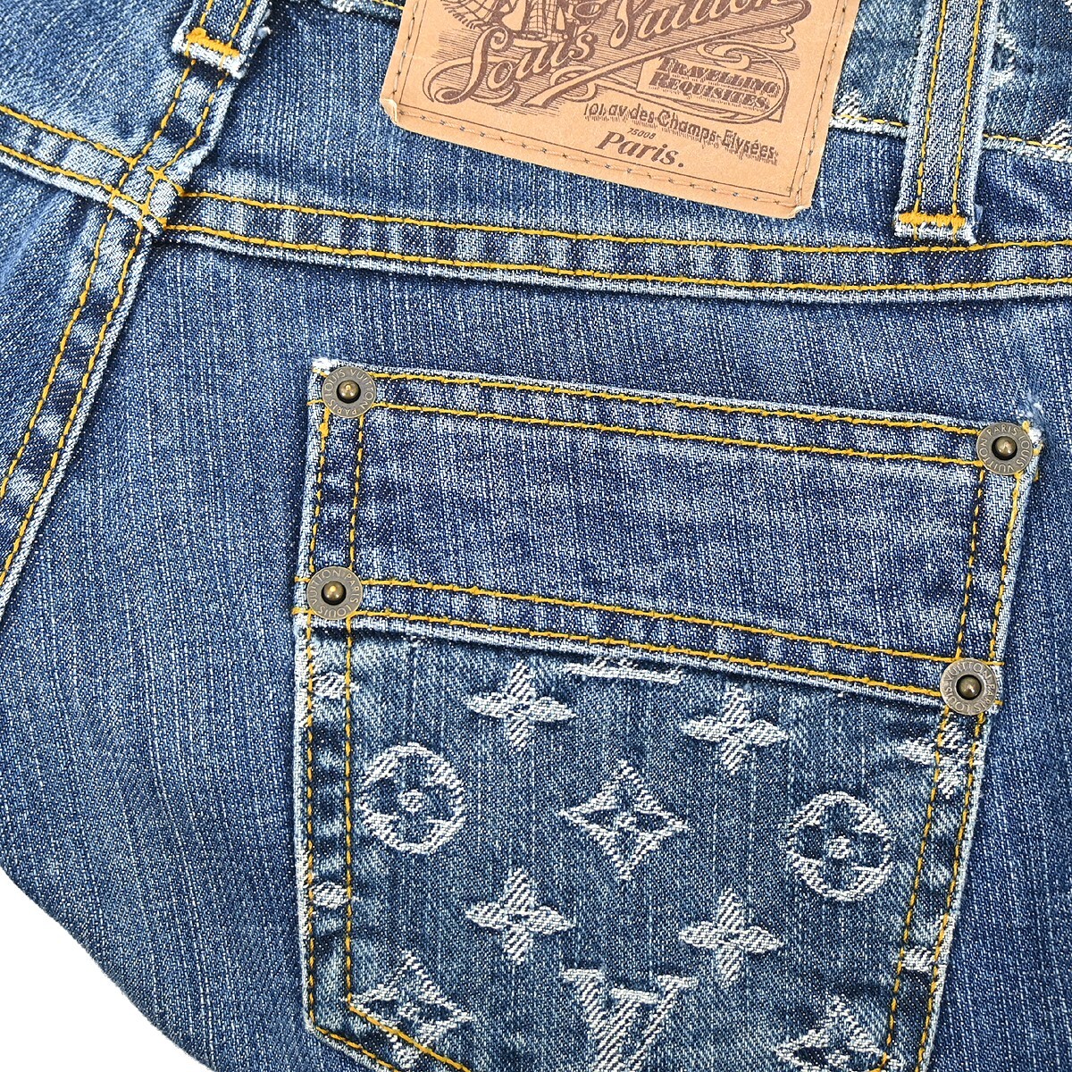 パンツ Jent Louis Bicolor Semi-Flare Denim Jent Louis Bicolor Semi-Flare Denim