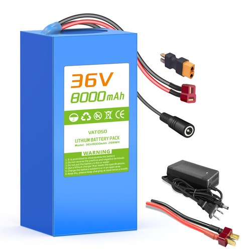 36V/48V 10/14/20Ah Lithium Battery Pack For E-Bike – With BMS & Charger, 100W-2000W
