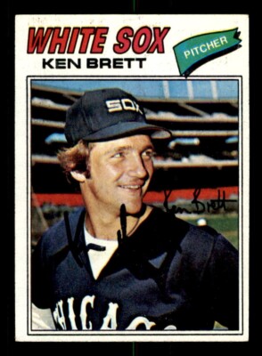 1977 Topps Baseball #157 Ken Brett Signed Autograph (no COA) *e1