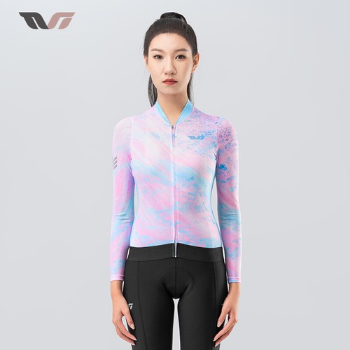 ROCKBROS TVI Women Cycling Jersey Long Sleeves Breathable Bike Top Clothing - Picture 8 of 13