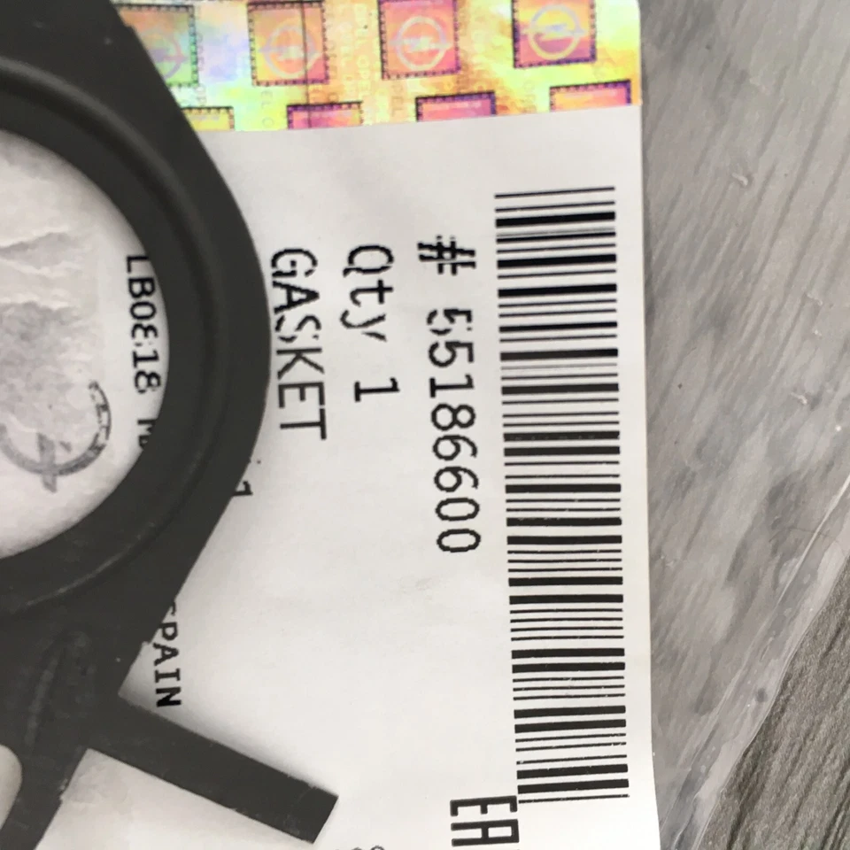 For VAUXHALL ZAFIRA ASTRA 1.9 EGR EXHAUST RECIRCULATION GASKET 55186600 - Image 3 of 4