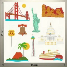 Mrs Grossman 6" X 6" Sticker - AMERICAN LANDMARKS, MOUNT RUSHMORE UP TO 20% OFF!