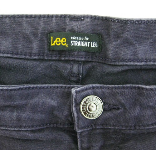 Lee Jeans Men's (Size 32x28) Purple Classic Fit Straight Leg Pants 5 Pockets - Picture 2 of 4
