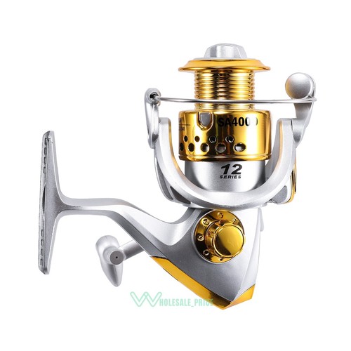 Carrete de pesca giratorio de metal 14BB 5,2:1 y 5,5:1 carrete de agua dulce izquierdo derecho - Imagen 48 de 54