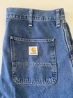 Pantalon simple Carhartt WIP Stonewash jean bleu 36 x 34 100 % coton EUC