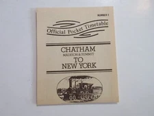 1977 Pocket Timetable Chatham Madison Summit NJ to New York 