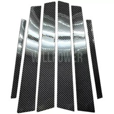 For Bmw 3 Series E90 325i 6pc Set Real Carbon Fiber Pillar Posts Door Trim Cover