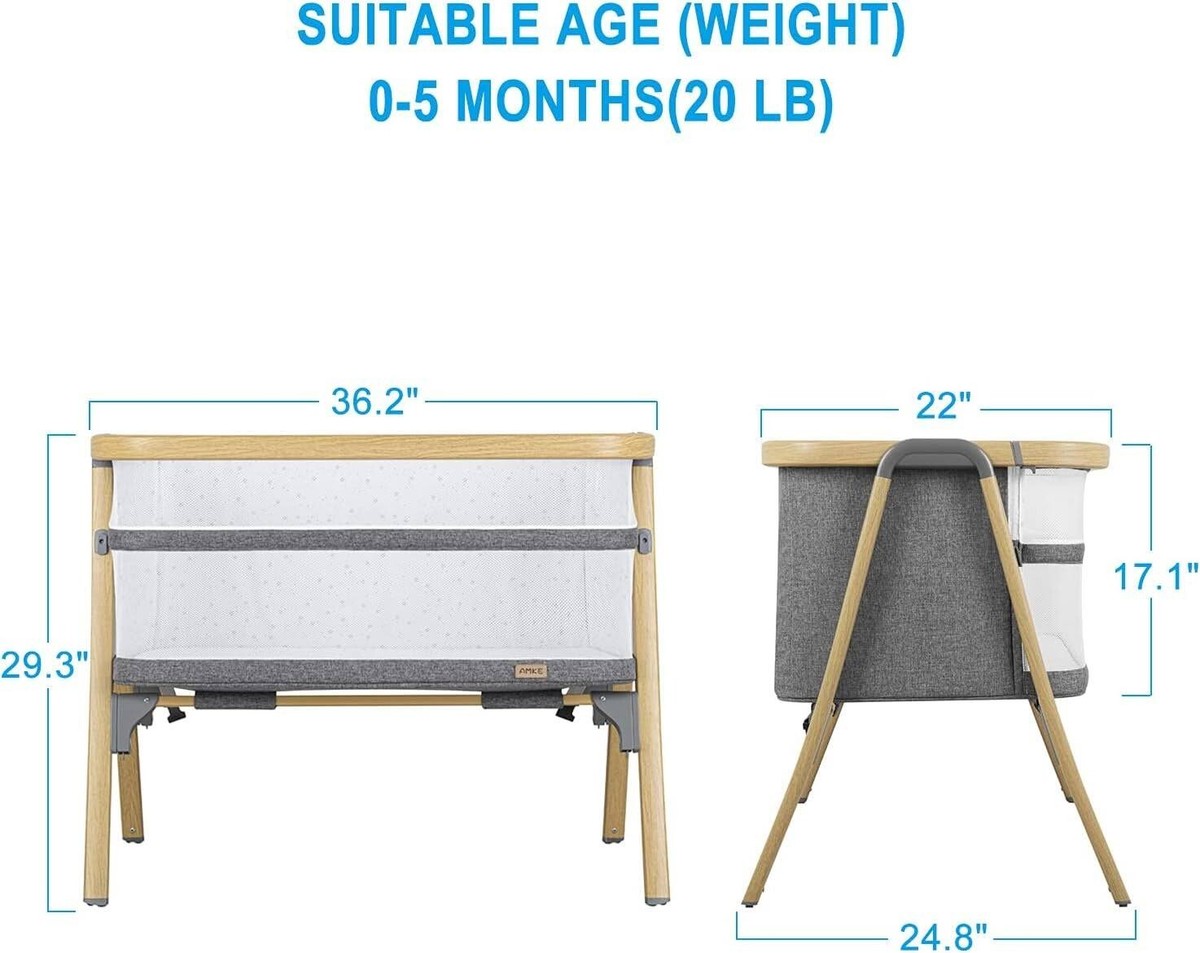 babyなな様　返金専用 Amazon.com: AMKE 3 in 1 Baby Bassinets,All-mesh Bedside