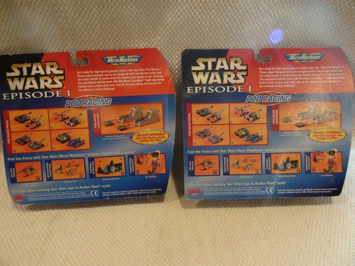 NIB Star Wars Episode 1 Pod Racing Pack I and IV Micro Machines Hasbro 1998 - Picture 4 of 4