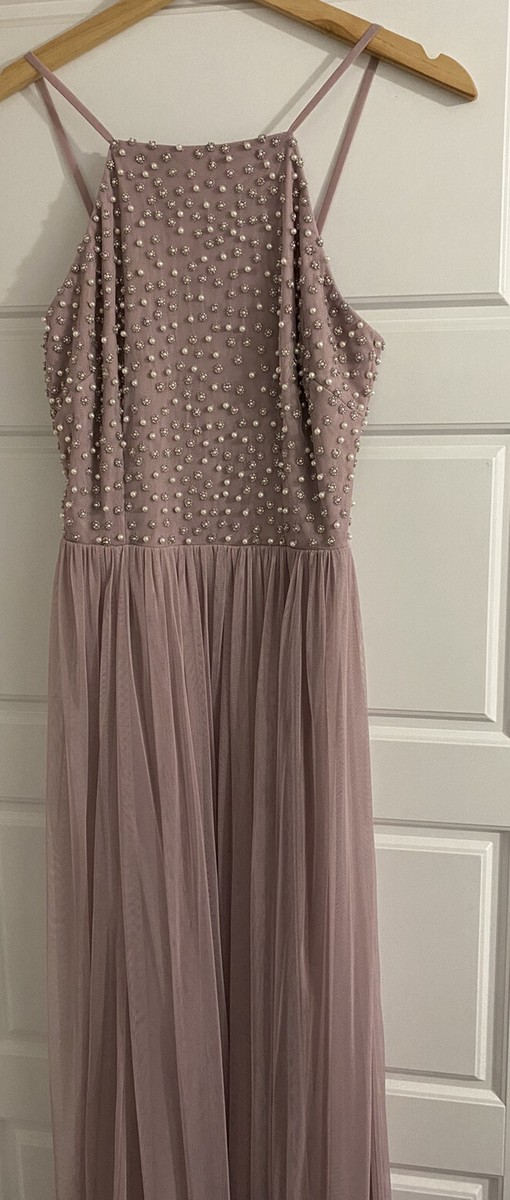 motee bridesmaid dresses Cicinia Plus Size Emulation Silk Bridesmaid Dresses with Sleeves, Pearl_Pink