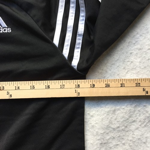 Adidas Full-zip Long Sleeve Athletic Jacket, Youth's L/G (14-16) (Black/White) - Picture 5 of 9