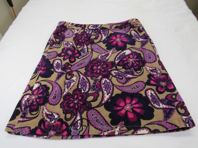 Ann Taylor Women's Pencil Skirt 4 [ 30W 36 Hips 20L ]  Corduroy Zip 2 Pockets