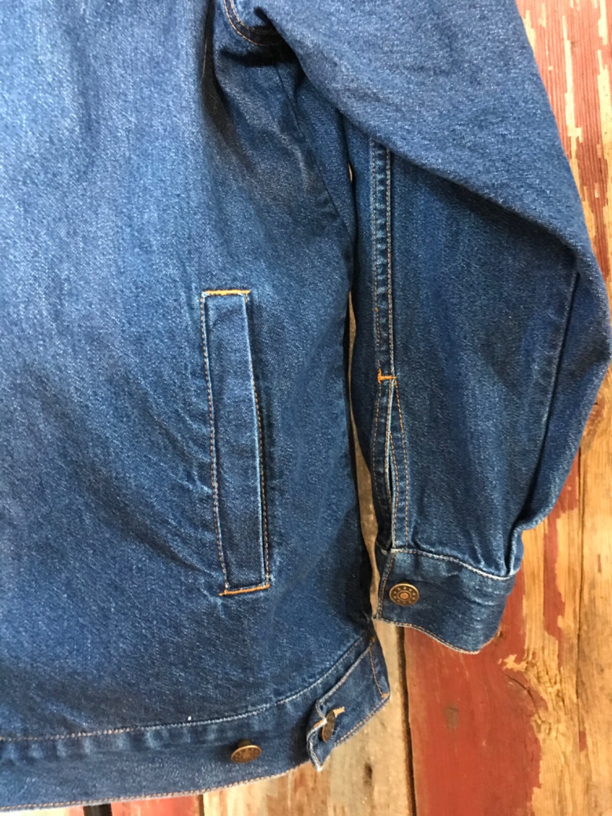 Silver Threads Denim Jean Jacket Embroidered Bird… - image 5