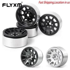 4 Pcs Aluminum 2.2 Beadlock Wheel Rims for Axial SCX10 Wraith 90018 TRX4 TRX-6