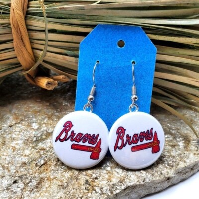 Atlanta Braves Earrings Baseball ATL Braves Souvenir Fashion Jewelry Costume