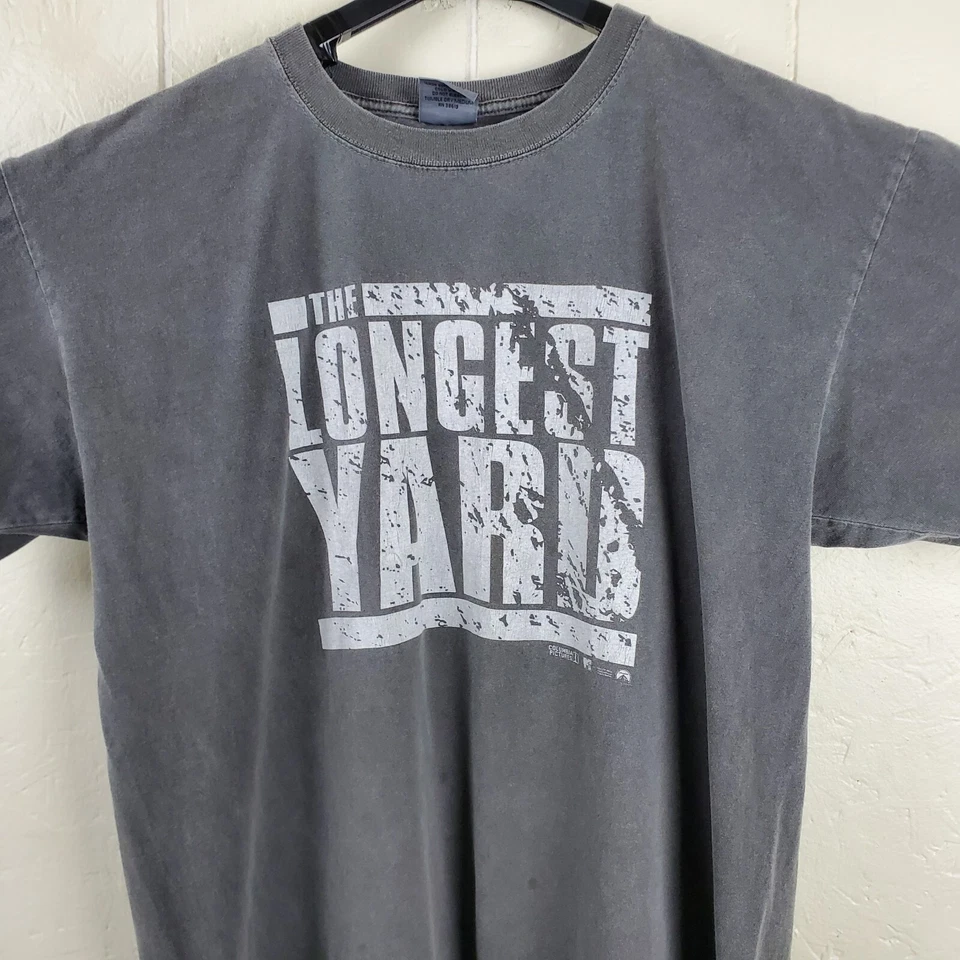 Camisa de película vintage The Longest Yard 2005 para hombre grande gris cuello redondo manga corta Foto 3 de 4
