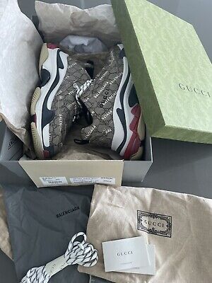 Balenciaga X Gucci Hacker Project Triple S Size 10.5/US 44 E Balenciaga X Gucci Hacker Project Triple S Size 10.5/US 44 E