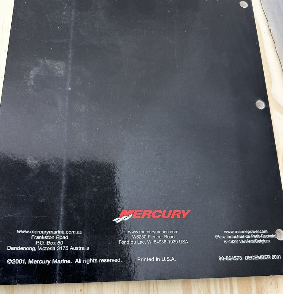 Manuel D’atelier Mercury Mercruiser V-8 5.0 5.7 6.2 – Joint Sec 90-864260020