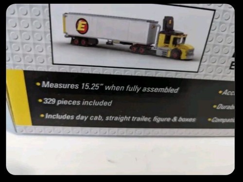 Estes Express Lines Holiday Exclusive Tractor Trailer Truck Building Block Set - Picture 6 of 6